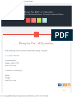 Floorplan Control Parameters