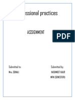 Professional Practices: Assignment