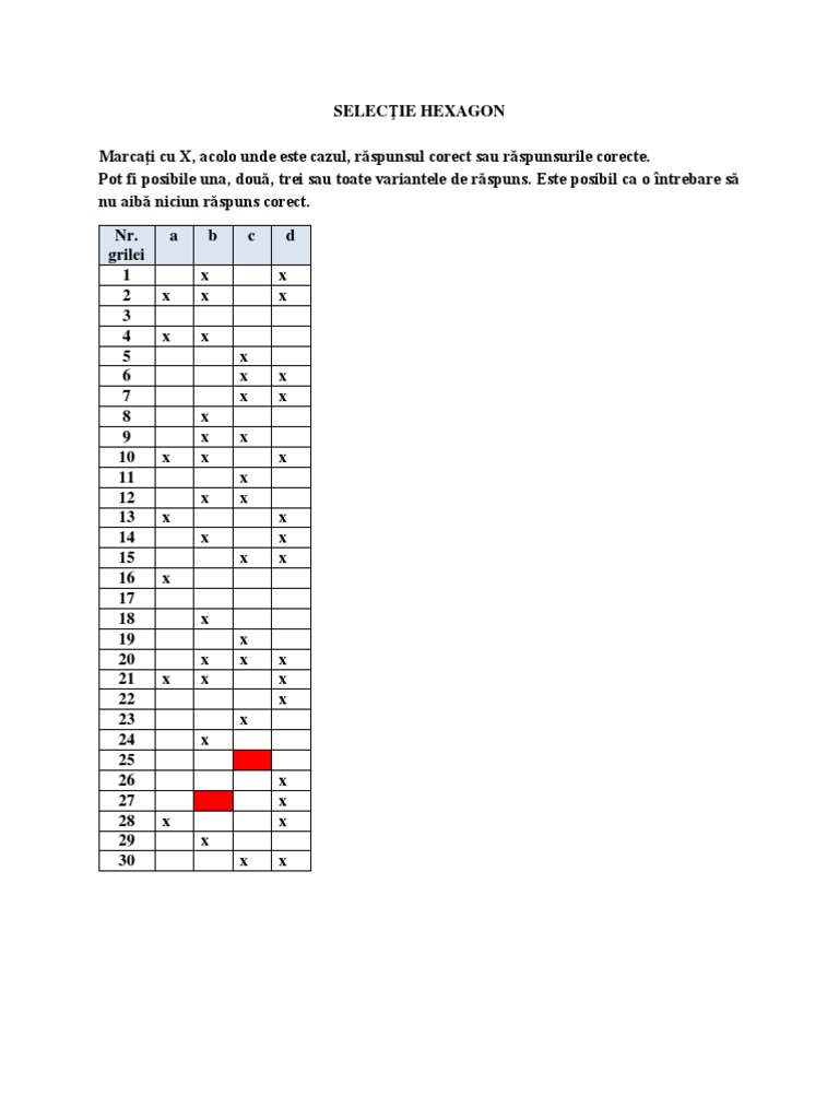 Subiecte Hexagon Final Rev | PDF