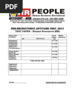 HR Written Exam Questions and Answers | PDF | Human Resource Management ...