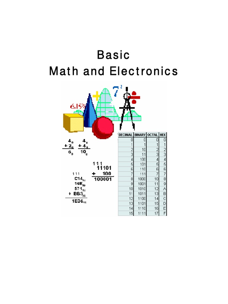 Math and Electronics Fundamentals Guide | PDF | Decibel | Electric Current