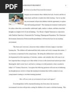 whites domain 2 writing piece - the classroom environment