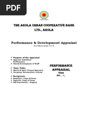 Appraisal Form