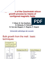 Optimization of The Czochralski Silicon Growth Process by Means of Configured Magnetic Fields