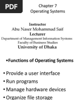 Operating Systems: Abu Naser Mohammad Saif