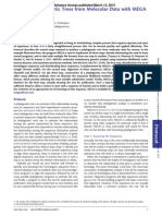 Building Phylogenetic Trees From Molecular Data With MEGA