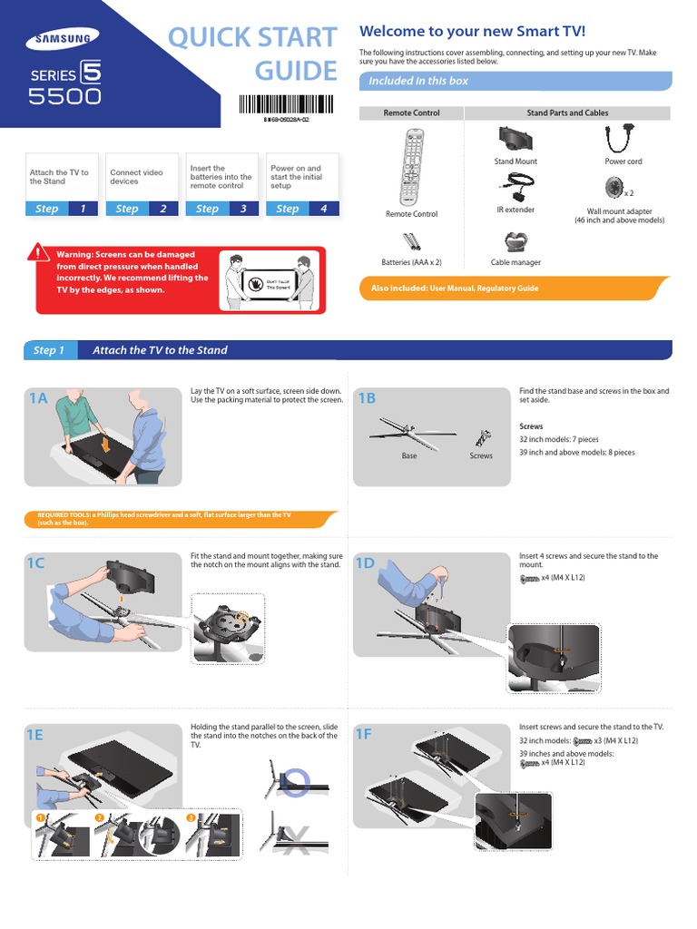 Smart TV Quick Setup Guide | PDF | Hdmi | Set Top Box