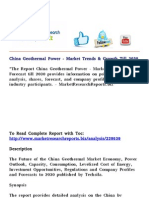 China Geothermal Power - Market Trends & Growth Till 2030