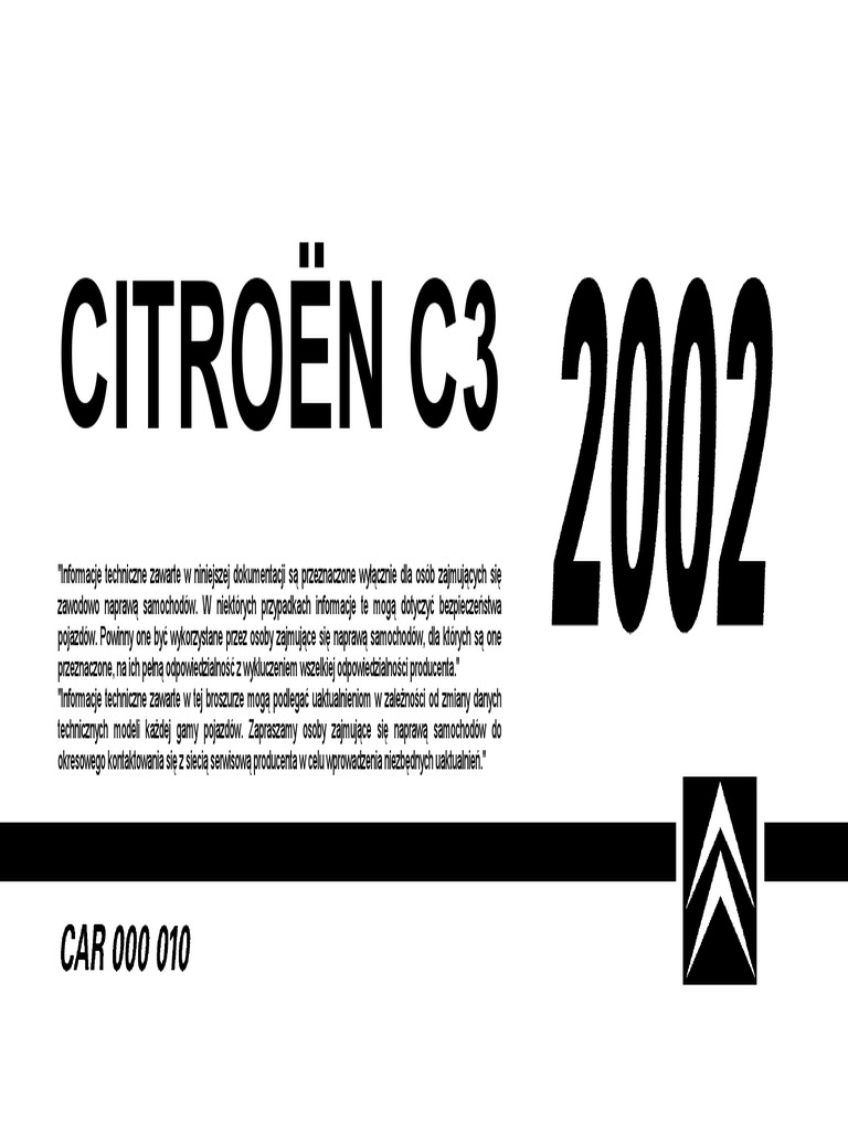 Citroen C3 Instrukcja Obsługi Po Polsku