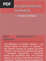 Syallabus Overview