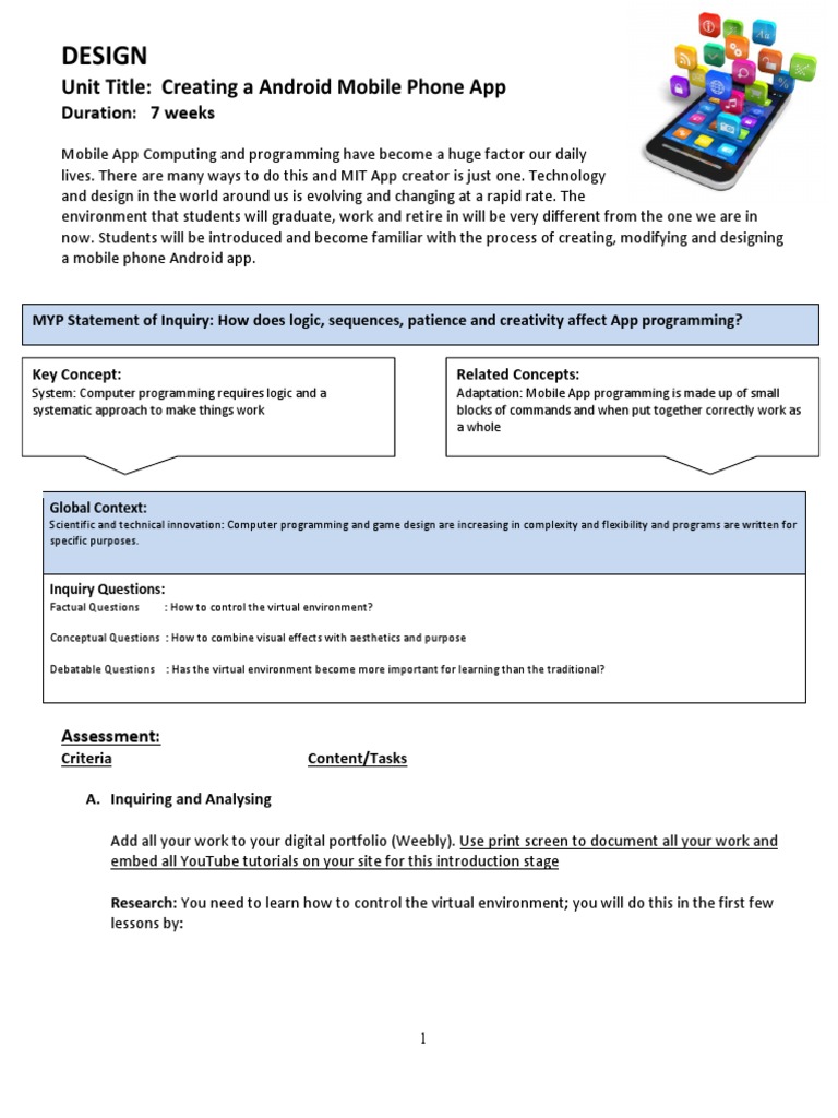 Android App Development Course Guide | PDF | Mobile App | Evaluation