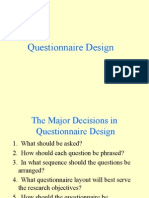 Questionnaire Design