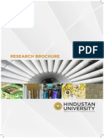 Hindustan University Brocher Including Details of Guides and Their Ph.D.area of Research.
