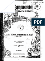 Usandizaga, J. - Las Golondrinas (Pantomima) (Banda) Guión