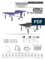 Instrucciones Montaje Mesa de Pingpong Cornilleau 250 S Outdoor