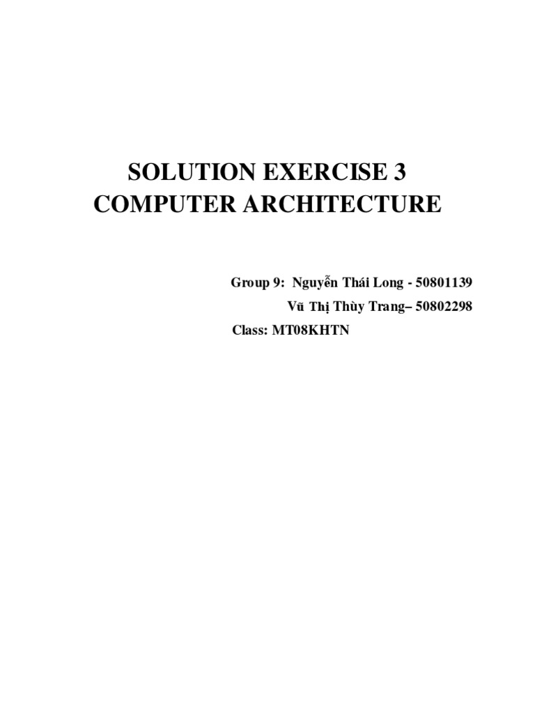 Solution Exercise3 - Group 9 | PDF