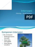 Hidrologi Teknik Pertanian - Komponen Intersepsi