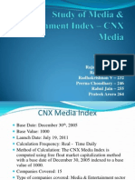 Study of Media & Entertainment Index - CNX