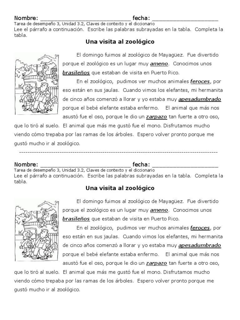 Uso de Clave de Contexto y Diccionario PDF Diccionario Palabra