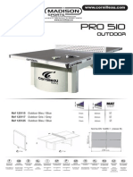 Instrucciones Montaje Mesa de Pingpong Cornilleau 510 Outdoor