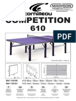 Instrucciones Montaje Mesa de Pingpong Cornilleau Competition 610