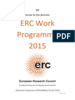 European Research Council - ERC Work Programme 2015 [Bolsas,Projetos,Equipes,Times,Pesquisa,Investigação,Grants,Projects,Research,Europe]