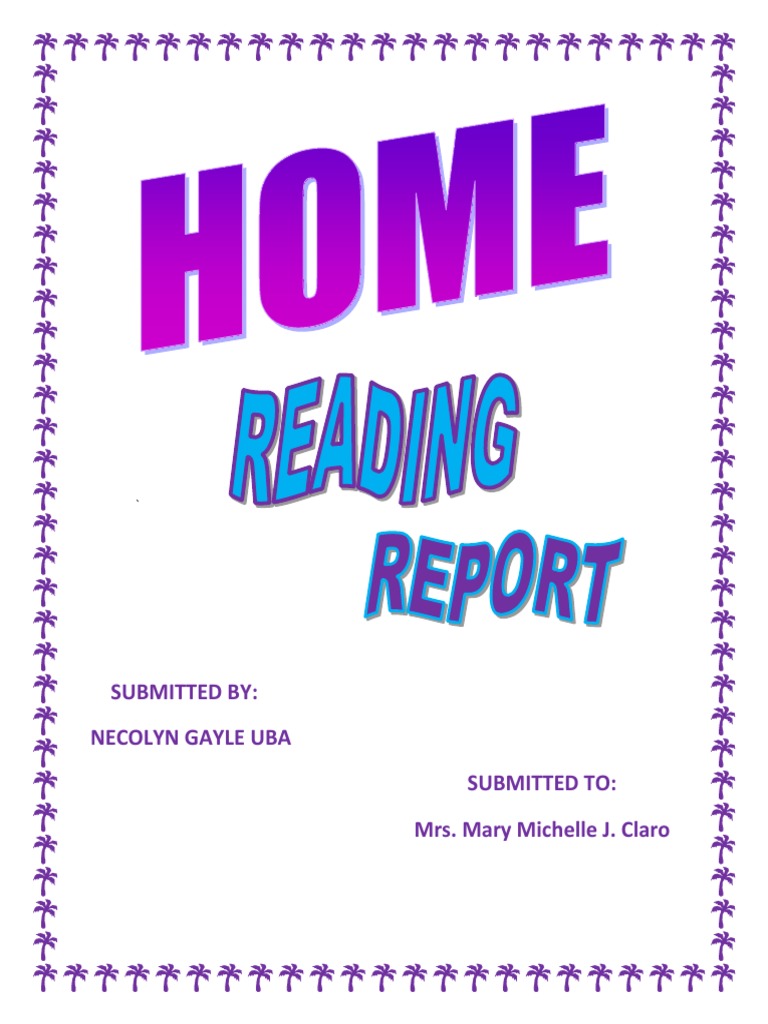 Home Reading Report Template | PDF