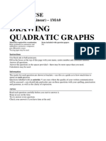 68 Drawing Quadratic Graphs