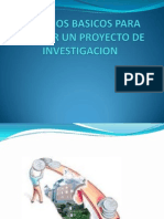 Criterios Basicos para Evaluar Un Proyecto de Investigacion