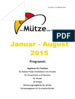 Muetze Progamm 1. HJ 2015