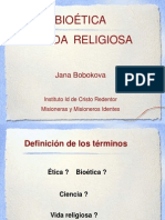 Bioetica y Vida Religiosa