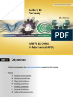 Ansys Ls-Dyna Mapdl 14.5 l14 Summary