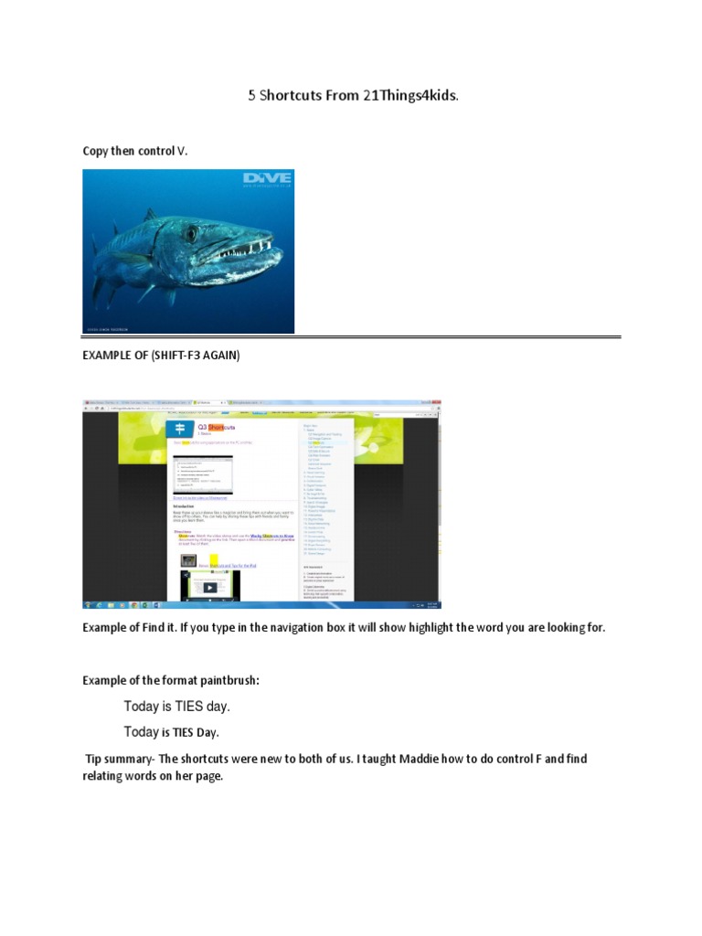 Shortcuts | PDF | Language Arts & Discipline