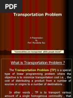 Introduction to Transportation Problem