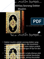 Adab Dan Akhlaq Seorang Dokter Muslim