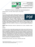 Niveles sanguíneos de colesterol y triglicéridos en cerdos alimentados con fruto entero de palma