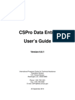 CSPro Data Entry