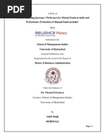 Download Project Report on Factors Affecting Investors Preference for Investment in Mutual Funds by Ankit Singh SN24904904 doc pdf