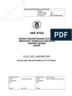 Vlsi Cad Laboratory: Layout and Characterization of NAND Gate