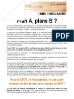 Plan A, Plans B ?: Pour La CFDT, Ni Fessenheim, Ni Une Autre Centrale Ne Doit Fermer Une Tranche en 2017 !