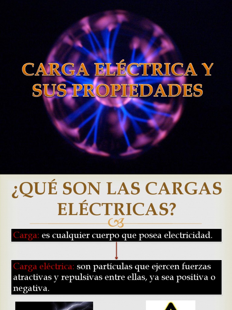 CARGA ELÉCTRICA Y SUS PROPIEDADES Electricidad Corriente eléctrica