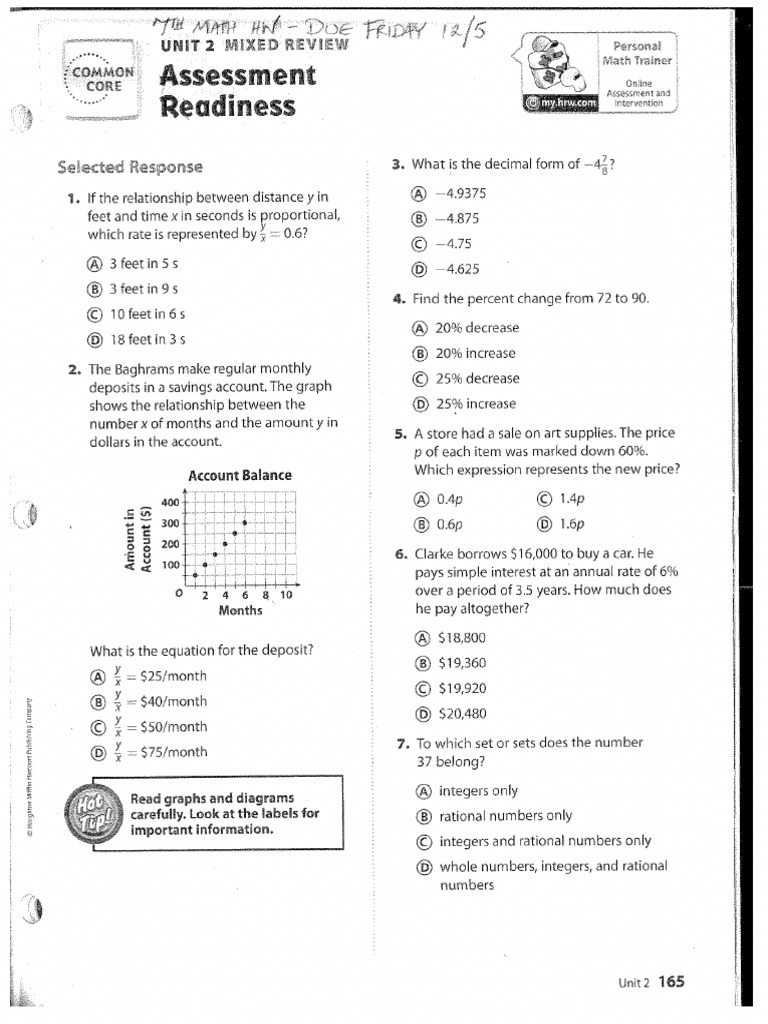 7th Math HW - Due Friday 12-5 | PDF