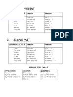 English Verb Tenses and Structures