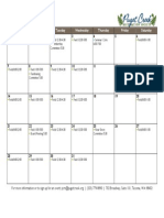 PCRS December - February Calender