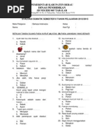 Soal UTS Bahasa Indonesia Kelas 1 Semester 1