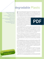 Oxobiodegradable Plastic: An Article by Professor Gerald Scott