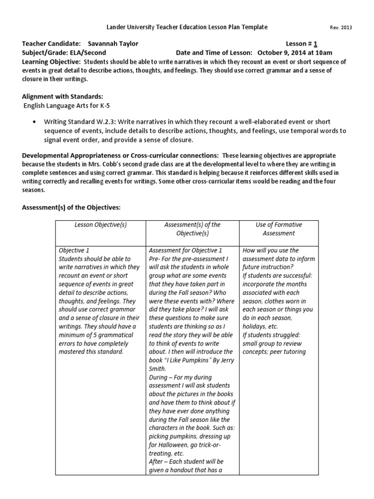 Tws 5 | PDF | Lesson Plan | Educational Assessment