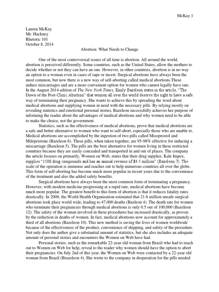 Abortion essay conclusion image