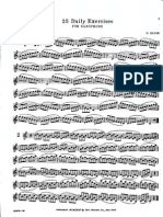 (Clarinet - Institute) Klose 25 Daily Exercises For Sax