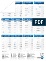 calendario 2015 con días festivos